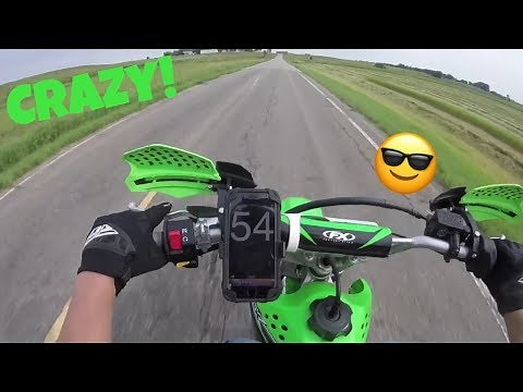 KAWASAKI 140L TOP SPEED!
