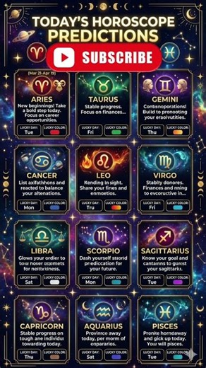 Daily Horoscope | All Zodiac Signs Astrology accurate Predictions Today #shorts