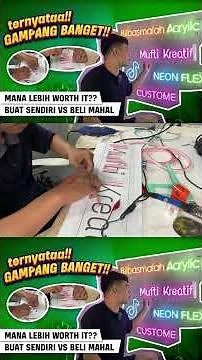 How to Make Neon Flex Signs #neonflex #diy #neonboxcustom #neonsign #tutorial #led