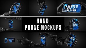 Hand Phone Mockup Pack – Realistic Smartphone Presentation Kit