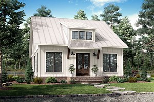 Modern Farmhouse Plan - 1,070 Square Feet, 2 Bedrooms, 1 Bathroom | Floor Plan #041-00239 | America's Best House Plans