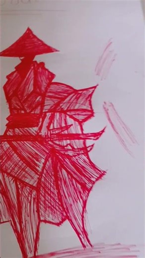 first drawing with Red pen❤️❤️