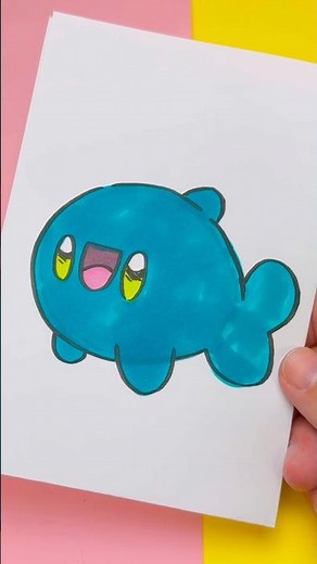 🐟 Comment Dessiner un Poisson Kawaii ✨ Étape par Étape