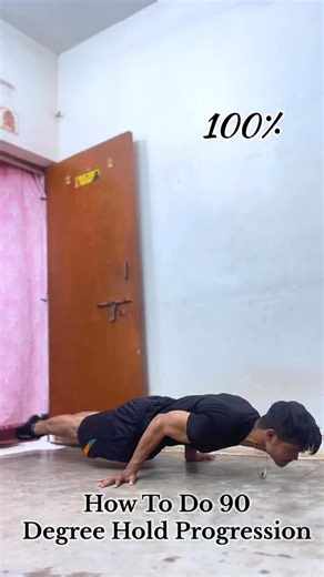 21K views · 4.2K reactions | How to do 90 degree hold progression✅ . . . . . . . . . . #reels #instagram #tutorial #planche #handstandpushups #fitnesschallenge #corechallenge #streetworkout #calisthenics #ﬁtness | Rahul Rajak | Facebook