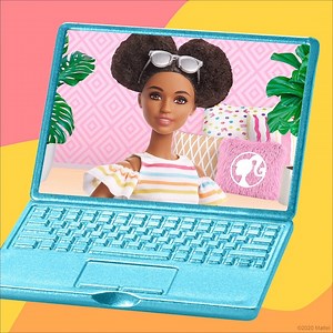 Virtual play the Barbie way! Take your next conference call from the Dreamhouse! Make your own Vlogger episode from Barbie’s room! There’s no limiting where your imagination can take you. 💕#KeepPlaying with Barbie and @BarbieStyle video conference backgrounds (and more!) on Mattel Playroom: bit.ly/MattelBackgrounds. | Barbie