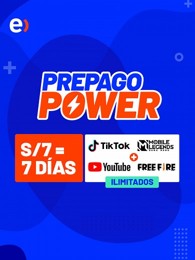 Disfruta TikTok y YouTube ilimitados con Prepago Power