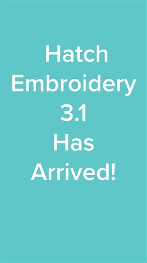 1.3K views · 20 reactions | We're thrilled to announce the release of the Hatch Embroidery 3.1 version! This free update for version 3 customers includes added creative elements and features along with essential bug fixes and improvements. Let's explore what’s in the new Hatch Embroidery 3.1. #HatchEmbroidery #Hatchembroiderysoftware #machineembroidery #embroiderydigitizer | Hatch Embroidery | Facebook