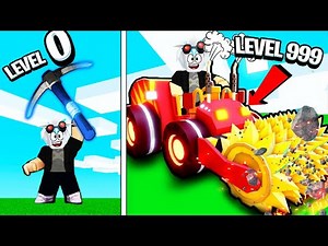 СДЕЛАЛ СУПЕР ДРОБИЛЬНЫЙ ТРАКТОР И ЗАРАБОТАЛ $1,000,000! ROBLOX Stone Miner Simulator