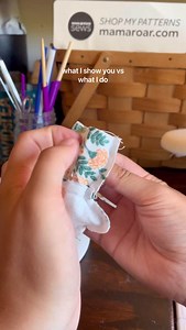 It’s impossible to fit every step clearly into a short video so the legs often get breezed by even though it’s one of the trickier steps. This is how I do it, but the pattern includes instructions for both this method and an alternative easier method. I prefer the clean finish of doing it this way, but both ways are great! Handsewing - custom toys - heirloom quality - sewing process - handmade - mouse plushies - doll clothes - stuffed animals - plush - Maileg Mouse inspired - dollhouse mouse - d