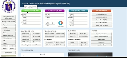 Automated Forms with AESRMS for DepEd Teachers