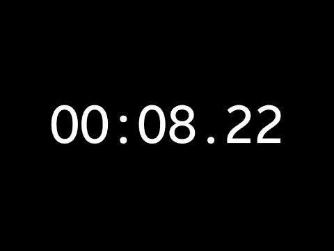 10 minute stop watch ( timer ) black screen