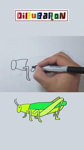 How to draw a cricket step by step | Easy drawing | Quick draw
