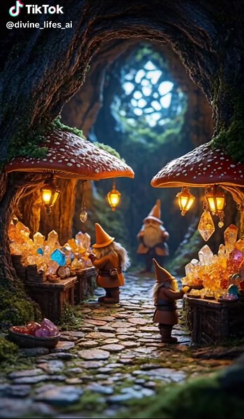 Whimsical Miniature Gnomes in Mystical Lands! #aianimation #aivideos #aifantasy #fantasyworld #miniworld #fantasy #tiny #gnomes #mystical #whimsical #fairytale #miniatures #creatorsearchinsights