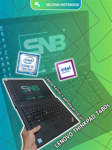 Laptop Second Premium Lenovo Thinkpad T480s untuk Sekolah