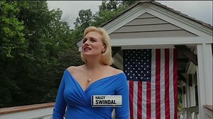 George and Joan Steinbrenner’s first born grandchild, Haley Swindal, sings God Bless America. | YES Network
