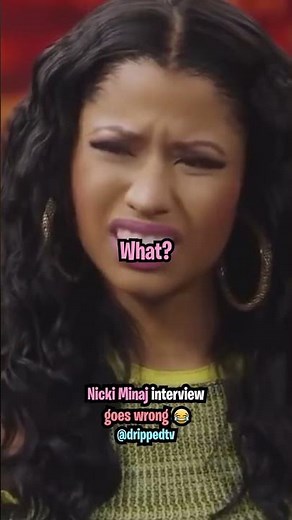Nicki Minaj Interview Goes Wrong 😂
