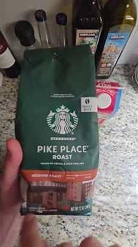 Starbucks Pike Place Roast Whole Bean Coffee ASMR I Part 1 #asmr #starbucks #coffee