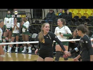 Michigan Tech Volleyball Recap/Highlights vs NMU (10-27-18)