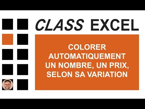 EXCEL - AUTOMATICALLY COLOR A NUMBER, A PRICE, ACCORDING TO ITS VARIATION