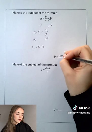 Rearranging Formulas for GCSE Foundation Maths