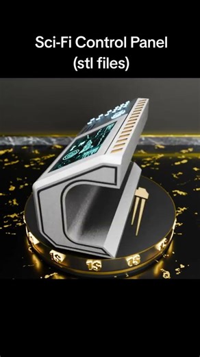 Sci-Fi Control Panel (stl files) @ 1Buck3D.com #3dprinting #stl #scifi #cults3d #diorama