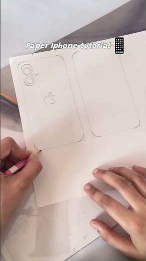 Paper iphone tutorial| Diy paper phone| paper iphone| paper phone #trendingnow #diycrafts #iPhone