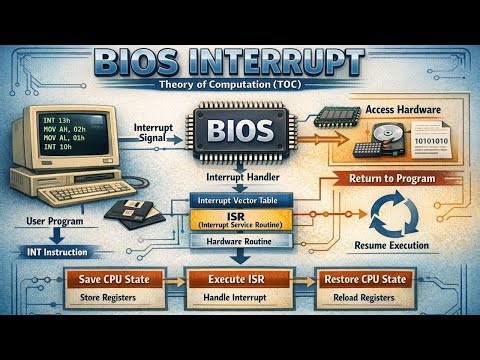 BIOS Interrupt | GATE 2011 PYQ Solution | Theory of Computation (TOC) – Previous Year Question