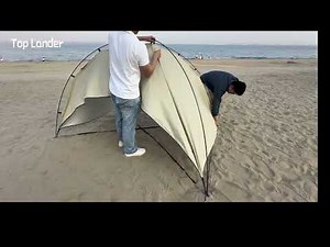 Portable Arch-4 Beach Tent Sun Shelter for Family