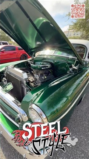 Green Lowrider Rolling Shot | Classic Style in Motion