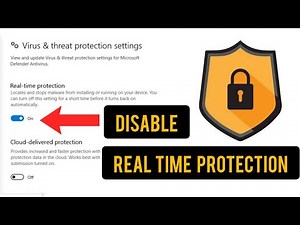 How to turn off REAL TIME PROTECTION in windows 10 || Disable Real Time Protection