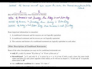 Math 263 Section 2.2 Other Conditional Statements