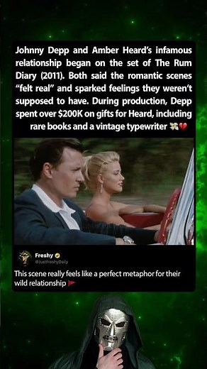 Depp and Heard turned fiction into reality in The Rum Diary (2011)