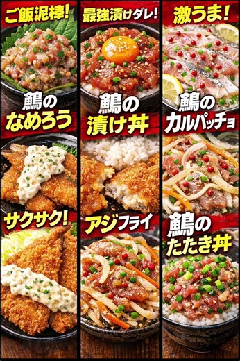 鯵の色々レシピ🐟