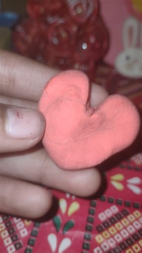 cute clay heart shape keychain ❤️❤️ #heart #shapes #claycraft #keychain #crafts #diykeychain