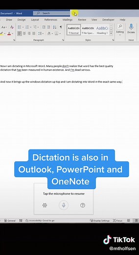 How to Use Dictation in Microsoft Word