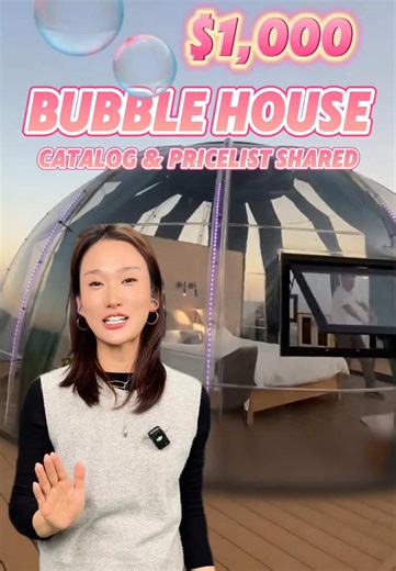 With thousands budget, Would you consider to buy a bubble house or container house? 🏠 #bubblehouse #containerhouse #sourcing #tinyhouse