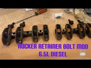 6.5 Diesel Rocker Arm Retainer Bolt Mod