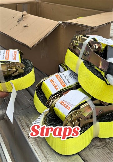 VEVOR Ratchet Tie Down Straps - 10PK for Heavy Duty Use