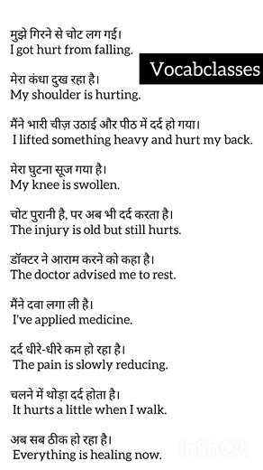 English learning #EnglishWithHindi #englishsentences #spokenenglish | Vocab Classes