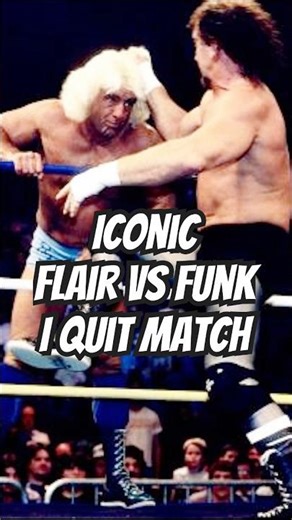 Iconic Flair vs Funk I Quit Match #wwe #wcw #ricflair #terryfunk #prowrestling #2025 #fyp