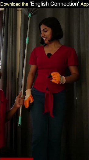 20 साफ-सफाई की चीजों को English me kaise bolen | Spoken English Connection | Kanchan Diwali #shorts