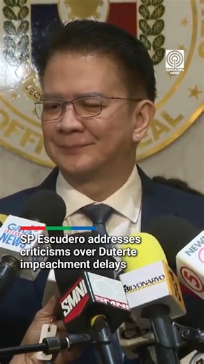 319K views · 7.8K reactions | SP Escudero addresses criticisms over Duterte impeachment delays | ABS-CBN News | Facebook