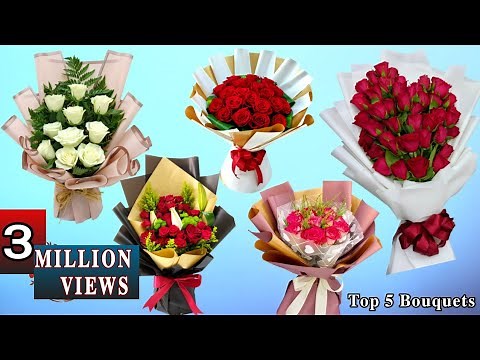 Top 5 Best Flower Bouquet | Flower Bouquet | Flower Wrapping Techniques | Flower Arrangement