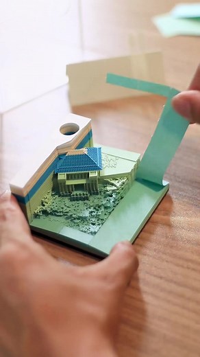 Add this 3D Art Memo Pad to your office. Enioy the process of creating art #officesupplies #fyp #stickynotes #unboxing