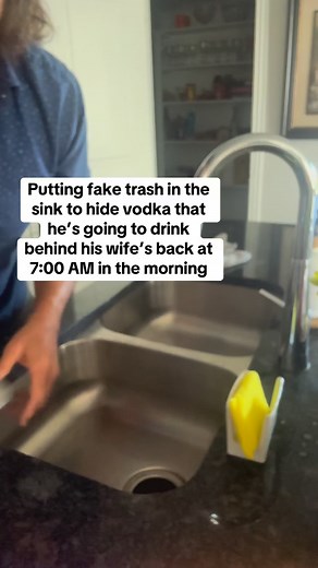 Scott Freda on Instagram: "🎥Wife puts up hidden camera to expose alcoholic husband online 😡😡😡🤬🤬🤬He’s the only one that ever does the dishes so no one‘s going to know he’s hiding a shot of vodka in the red soo cup…. He put fake ketchup and Swiss cheese in there too to make it all look fake. He can be making toast for the family and he’ll just drink that right in front of everybody and nobody will know. He’ll stop shaking about five minutes after he drinks it. he purposely makes a mess up t