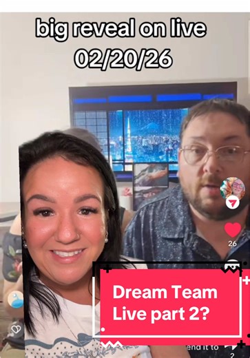 Dream Team Live second night in a row… THE BIG REVEAL!!!! thank you @BrittiRed🫀🦌☭ for letting me use your screen grabs…. #dadanddaughterdreamteam #patrickgetchell #sarahgetchell #fyp