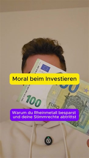 Wenn du passiv in den DAX oder MSCI investierst, dann werden im Hintergrund für dich auch Rüstungsaktien gekauft und deine Stimmrechte verwaltet