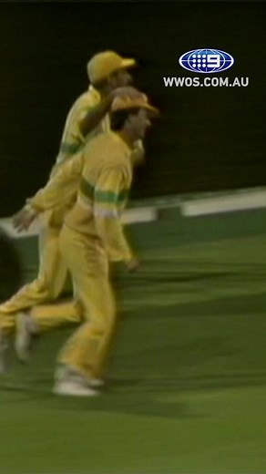 THAT Steve Waugh sight screen catch! 🤯🏏 #9WWOS #Cricket #reels #ClassicCatch