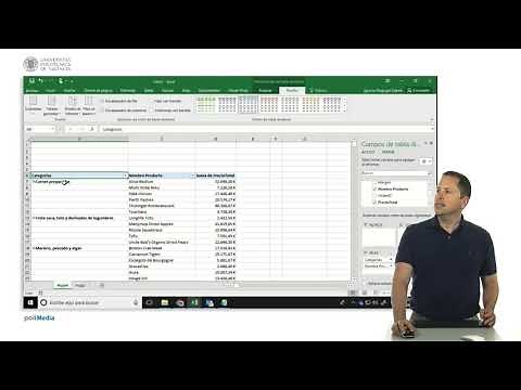Excel, pivot tables, tabular format | | UPV