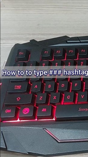 How to Type # (Hash, Pound, Number Sign) on Windows #laptop #keyboard #hashtag #qwerty